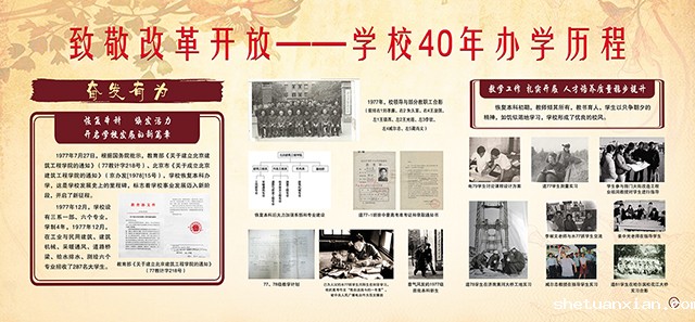 致敬改革开放——学校40年办学历程